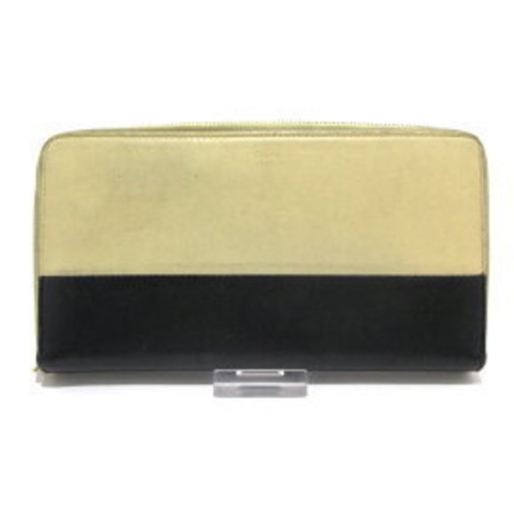 Celine long Wallet beige black leather - Picture 1 of 9